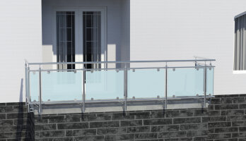 Edelstahl-Glas-Geländer