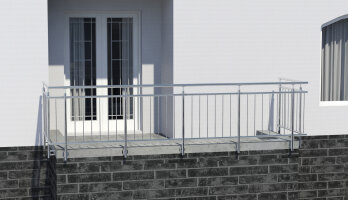 Edelstahl-Stab-Geländer