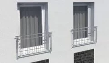 Französischer Edelstahl Balkon