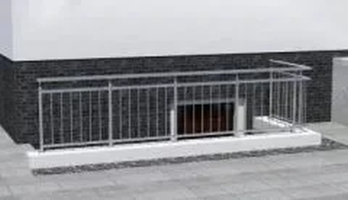 Edelstahl-Stab-Geländer