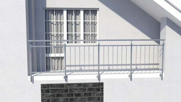 Edelstahl-Stabgeländer für seitliche Montage I-Form