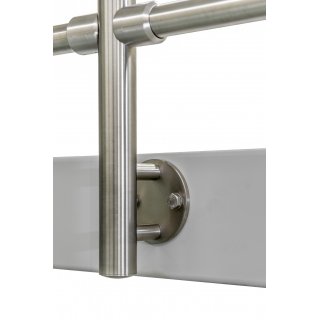 Stab-Gelnder aus Edelstahl geschliffen fr seitliche Montage (U Gelnder = gerade Ausfhrung + 2 x 90 Ecke) Gesamtlnge 5,8 m