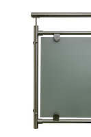Französischer Balkon Glasgeländer 2,36 m