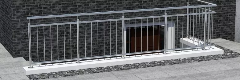 Edelstahl Gelnder nach Ma